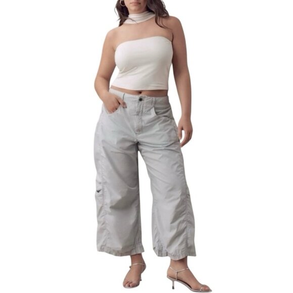 NEW ANTHROPOLOGIE Pilcro  Women's Parachute Barrel Pants in Sky Size 29 - Picture 1 of 6